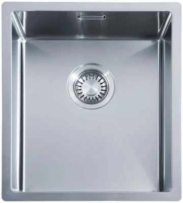 ABK Bingara lavello in acciaio inossidabile 34x40cm montaggio a filo sottopiano e sopra il piano 34FVI