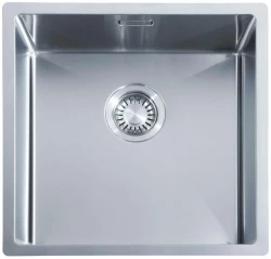 ABK Bingara 40fvi lavello in acciaio inossidabile 40x40cm montaggio a filo sottopiano e sopra il piano BIN40FVI