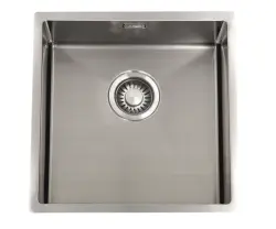 ABK Bingara lavello per disabili in acciaio inossidabile profondo 10cm 40x40cm montaggio a filo sottopiano e sopra il piano  BIN4010FVI
