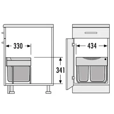 Hailo Tandem S 2 Pattumiera 1153449212