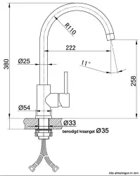 Lorreine Mersey rubinetto da cucina completamente in acciaio inossidabile con beccuccio girevole 1154021752