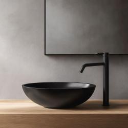Waterevolution Flow Miscelatore per lavabo con beccuccio alto incluso tappo a pressione nero opaco  T115PR