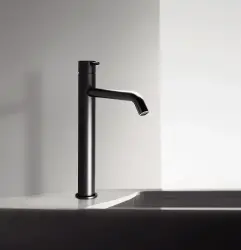 Waterevolution Flow Miscelatore per lavabo con beccuccio alto incluso tappo a pressione nero opaco  T115PR