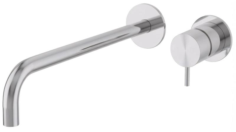 Rubinetto lavabo da incasso Watervolution Flow cromato con bocca 25 cm T116B01-25