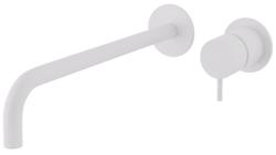 Waterevolution Flow Miscelatore ad incasso per lavabo bianco opaco con beccuccio da 25cm T116BBR-25