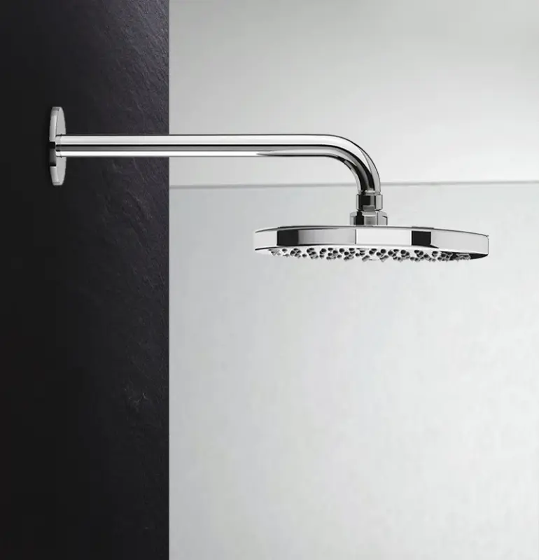 Waterevolution Flow soffione doccia 200 mm con attacco a muro cromato T164101