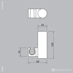 Waterevolution Flow set da bagno in cromo T162201