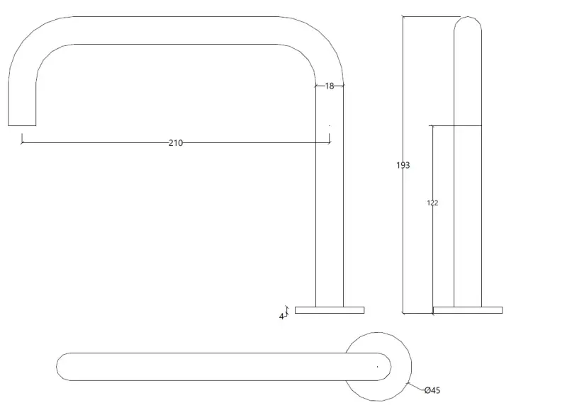 Waterevolution Flow Washbasin mixer with 2 holes and automatic stop & go valve H Black T112HPR