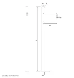 Waterevolution Flow Rubinetto per lavabo autonomo cromo T11301