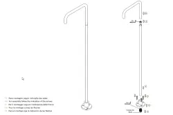 Waterevolution Flow Rubinetto per lavabo autonomo con beccuccio bianco opaco T1676BR