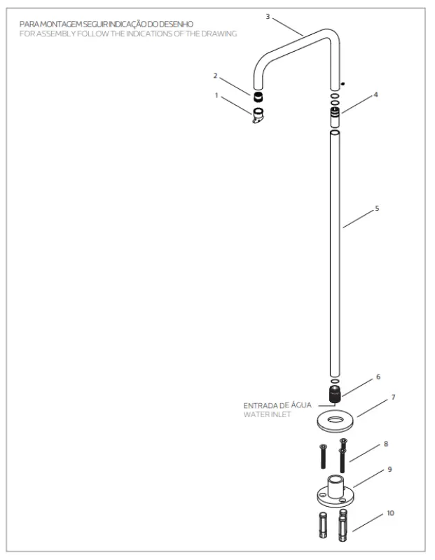 Waterevolution Flow uscita vasca da bagno freestanding, cromata, T1672H2401