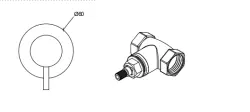 Waterevolution Flow Rubinetto d'arresto ad incasso Cromo T143R01