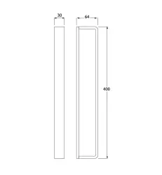 Waterevolution Deep porta asciugamani verticale 40cm cromato A21601