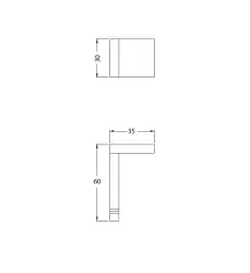 Waterevolution Deep gancio portasciugamani cromo A25001