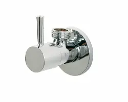 Clou InBe design valvola d'angolo tipo 1 rotonda cromata