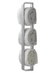 Waterevolution Deep porta asciugamani verticale 40cm nero opaco A216PR