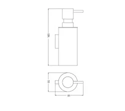 Waterevolution Deep dispenser di sapone opaco bianco A226BR