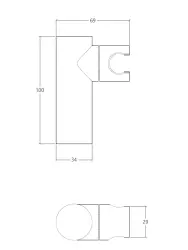 Waterevolution Flow Supporto per doccetta regolabile cromo T162301