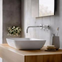 Waterevolution Flow Miscelatore per lavabo ad incasso Cromo con beccuccio da 21 cm T116B01-21