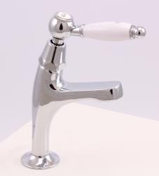 Rubinetto da lavabo classico PB con maniglia bianca, acqua fredda, piccolo modello in cromo 1208854162.