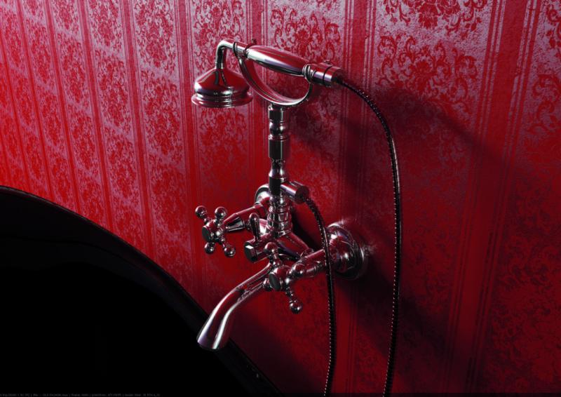 PB rubinetto classico da appoggio set rubinetteria per vasca con manopole a stella Bronzo con doccetta 1208855162