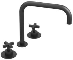 Waterevolution Cruz Miscelatore per lavabo a 3 fori nero opaco 1208916602