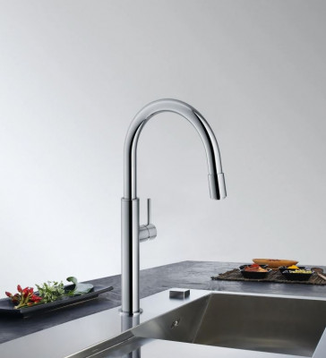 Franke Pescara Rubinetto da cucina up&down con perlatore regolabile beccuccio a due posizioni in cromo 115.0523.286