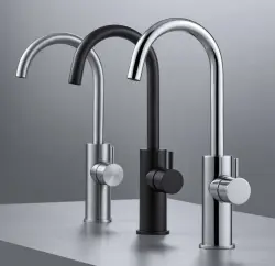 Waterevolution Flow Miscelatore per lavabo modello alto nero opaco T1121FUPR