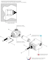 Waterevolution Flow Miscelatore termostatico ad incasso per doccia con 1 deviatore cromo 1208920980