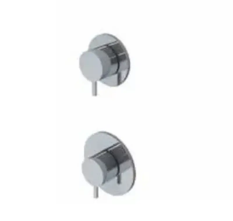 Waterevolution Flow termostato doccia da incasso con 1 rubinetto di arresto cromato 1208920980