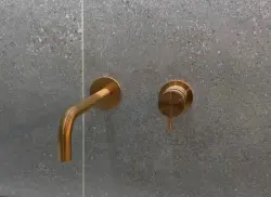 Waterevolution Flow Miscelatore per lavabo ad incasso PVD Rame Spazzolato con beccuccio da 25cm T116CPE-25
