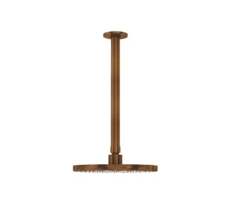 Waterevolution Flow soffione doccia 250 mm con attacco a soffitto Rame spazzolato T1642CPE