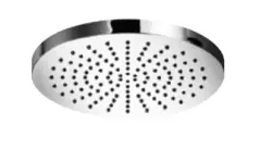 Doccia a soffione eco air con risparmio idrico SB Rubinetterie 20 cm in metallo nero opaco 1208946739