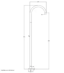 Waterevolution Flow uscita vasca a pavimento in acciaio inossidabile T1673IE