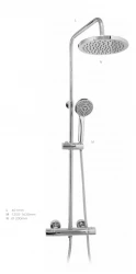 DEMM Shower combinazione doccia termostato con doccia a pioggia cromata 1208946965