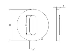 Waterevolution Flow Sensore a incasso ad infrarossi a batteria cromo T118EB01