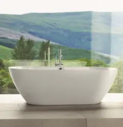 Waterevolution Flow rubinetto per vasca da bagno autoportante con doccetta a mano cromato T13301