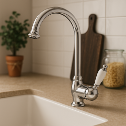 PB Classico Rubinetto da cucina monocomando con beccucio girevole da 200 mm Cromo 1208953113