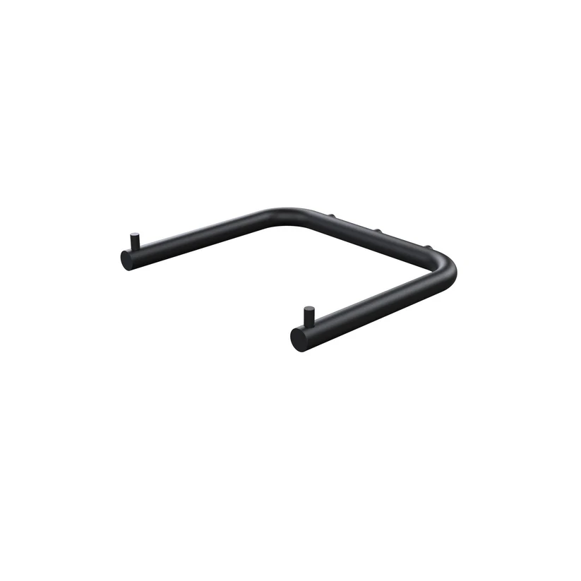 Waterevolution Flow Porta rotolo doppio per carta igienica WC nero opaco A131PRV2