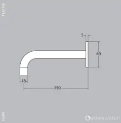 Waterevolution Flusso bocchettone vasca da 15 cm completamente in Rame Spazzolato T1671.CPE