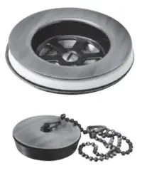 PB Unix Tappo per fontana e lavabo con catena di arresto in bronzo 1208953281