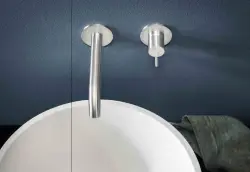 SB Round 316  Miscelatore per lavabo ad incasso rame spazzolato PVD 162mm