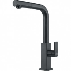 Rubinetto da cucina nero spazzolato Franke Mythos con bocca estraibile 115.0550.442