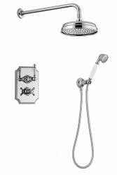 PB Classic Set doccia ad incasso classico cromo con doccetta e soffione 225mm 1208953841