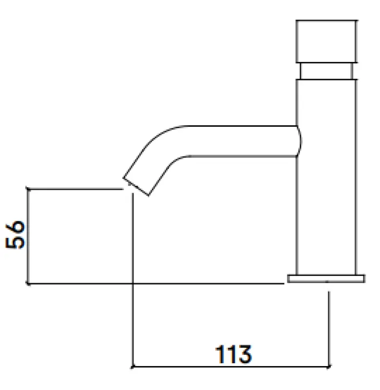 Waterevolution Flow Rubinetto lavabo a chiusura automatica in ottone spazzolato T110TPLE