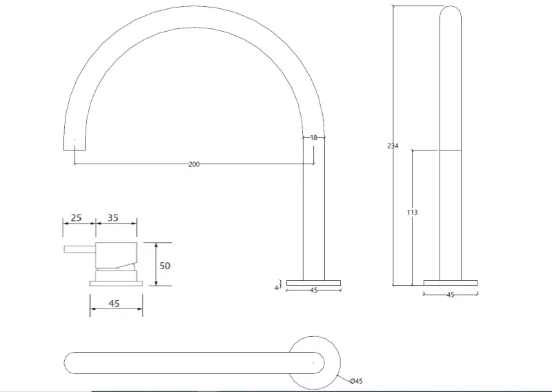 Waterevolution Flow Rubinetto lavabo a 2 fori PVD Gun Metal T1121UGME