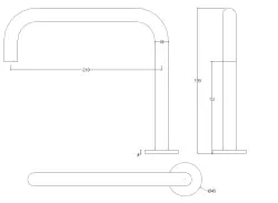 Waterevolution Flow Miscelatore per lavabo a 2 fori acciaio inossidabile T112HIE