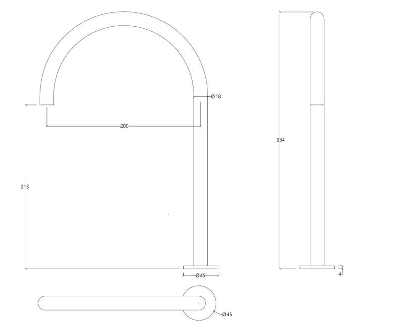 Waterevolution Flow Rubinetto lavabo a 2 fori nero con bocca alta 200 mm T1122UPR