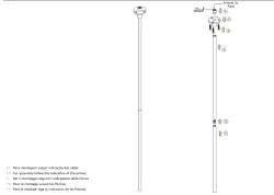 Waterevolution Flow Rubinetto per installazione a soffitto con beccuccio interamente in acciaio inossidabile T1678IE