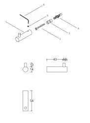 Gancio porta asciugamano Waterevolution Flow in rame spazzolato con rivestimento PVD A150CPE